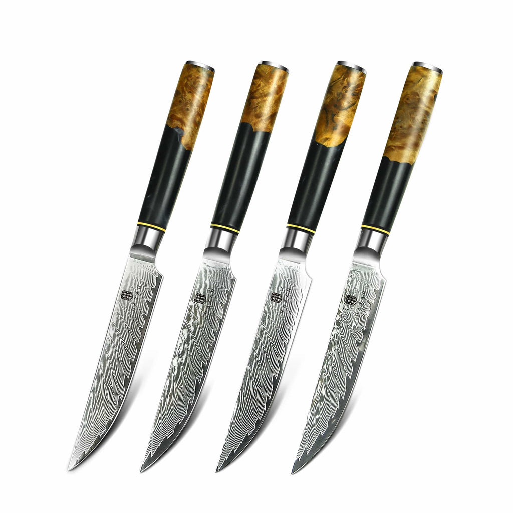 Azure Series Damascus Steel Knife – Lumina Kitchen