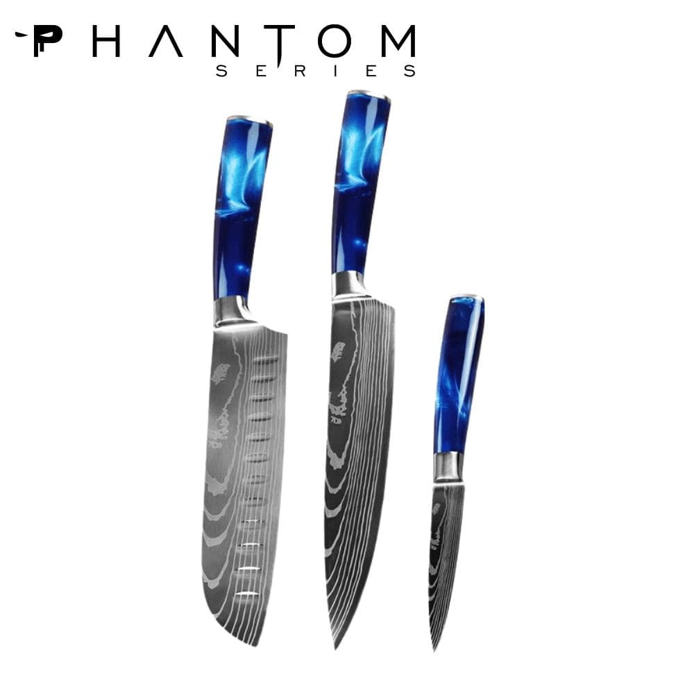 5-Piece Sapphire Kitchen Knife Set