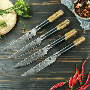 Azure series - Black Carbon Steak knife bundle